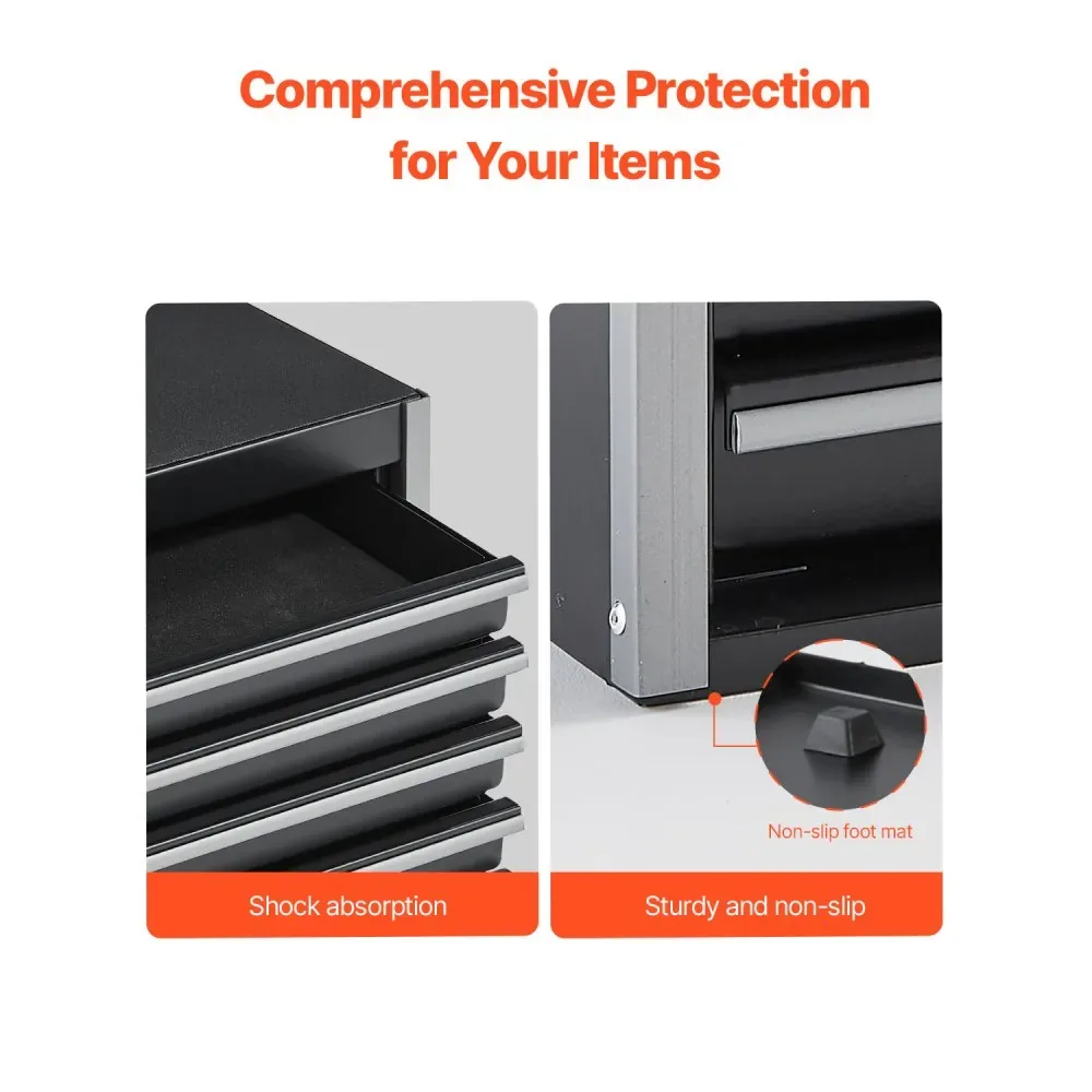VEVOR Metal Tool Box Five Black product image 7