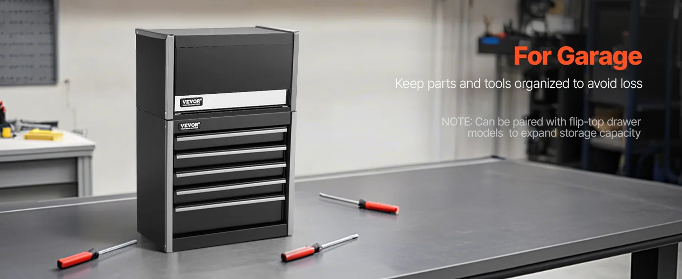 VEVOR Metal Tool Box Five Black Small Tools