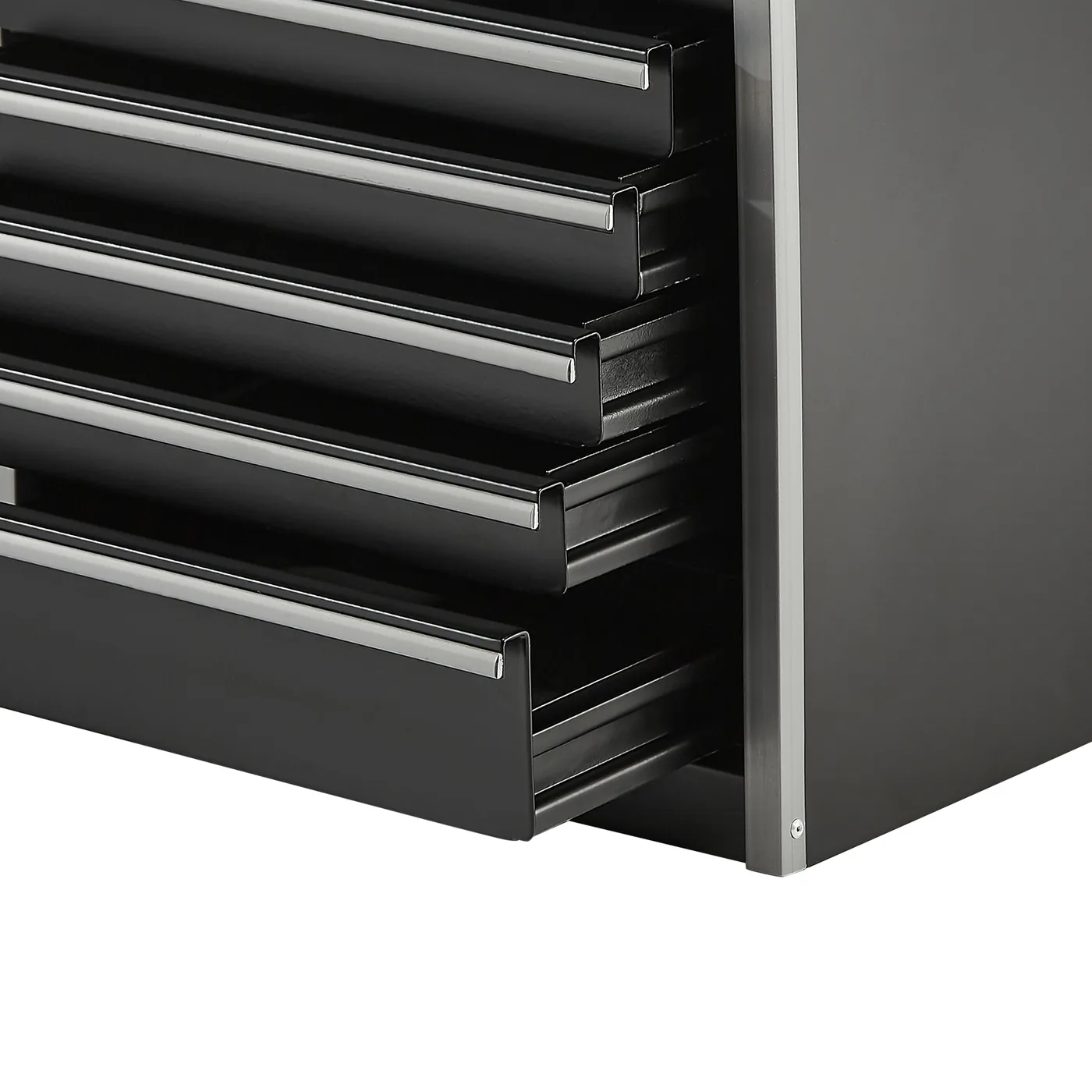 VEVOR Metal Tool Box Five Black Mini Multi-layer Toolbox