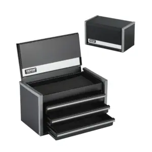 VEVOR Metal Tool Box Three Black product image 1