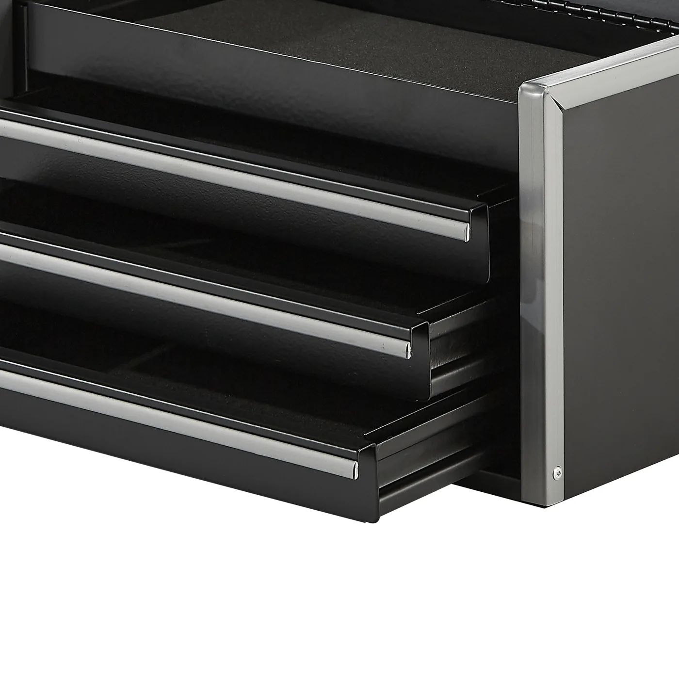 VEVOR Metal Tool Box Three Black Mini Multi-layer Toolbox