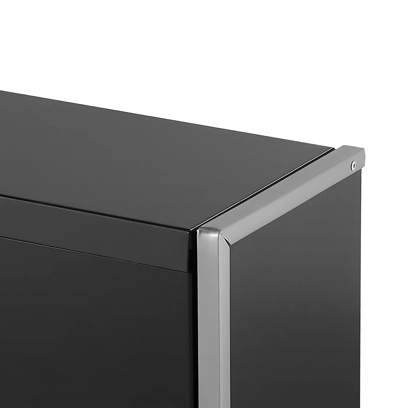 VEVOR Metal Tool Box Three Black Auto-Locking