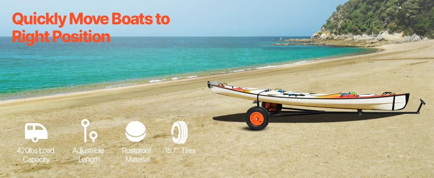 VEVOR Boat Trailer Dolly 420 lbs overview
