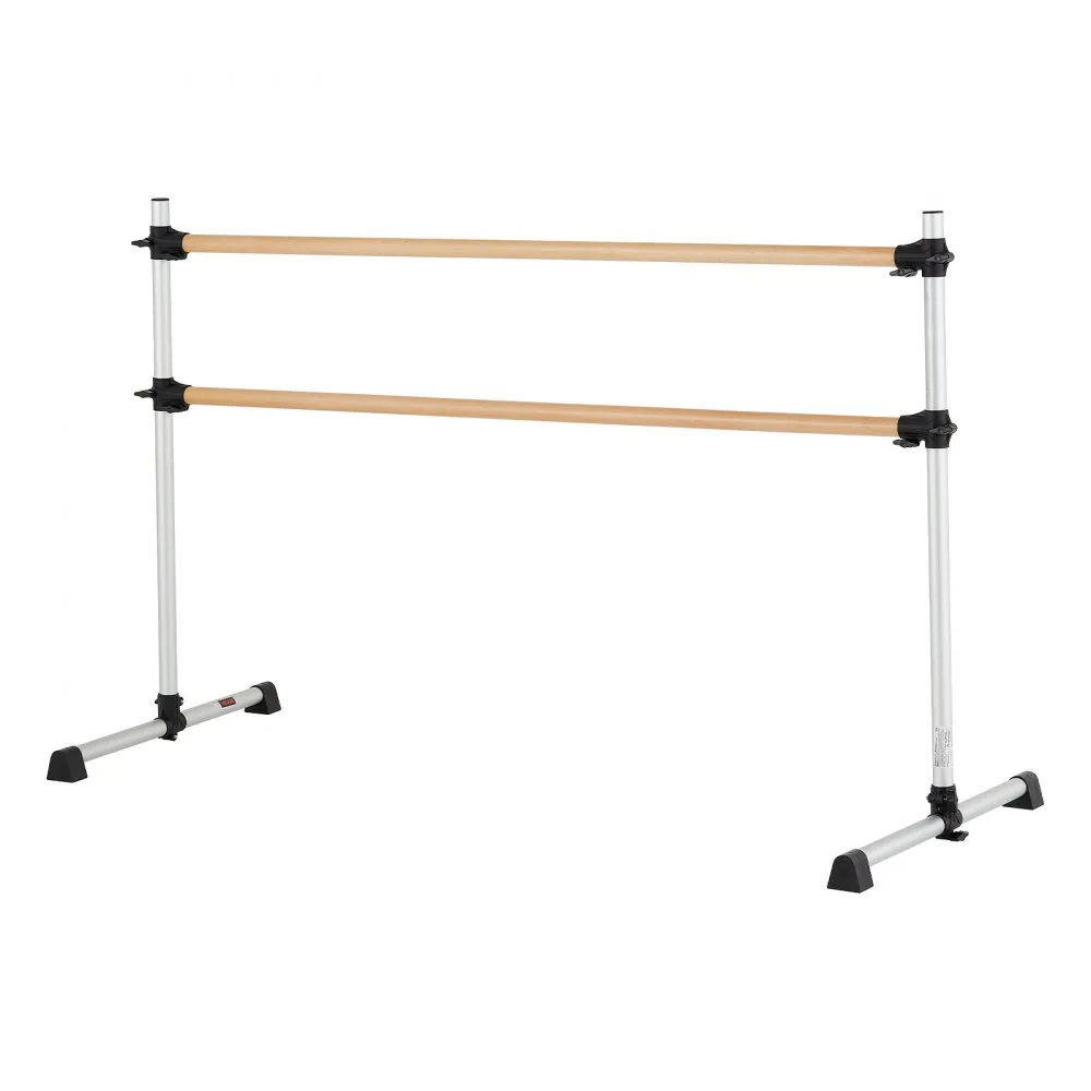 VEVOR 6 Ft Double Beechwood Ballet Barre Portable performance detail