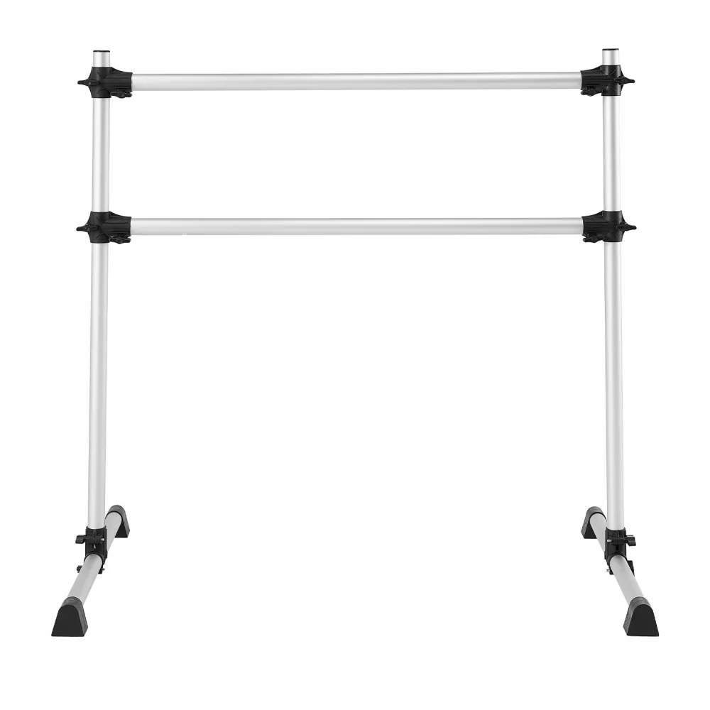 VEVOR 4 Ft Aluminum Double Ballet Barre Portable durability detail