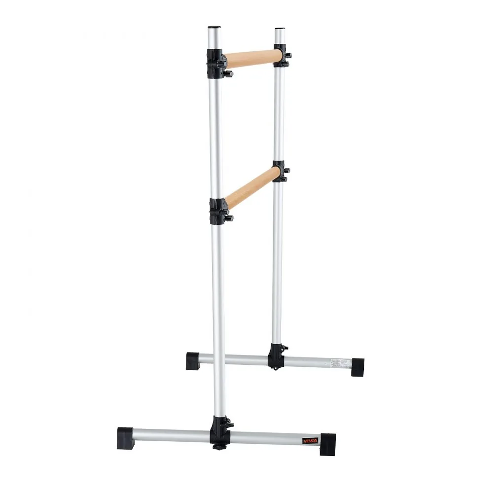 VEVOR 4 Ft Double Beechwood Ballet Barre Portable accessories detail