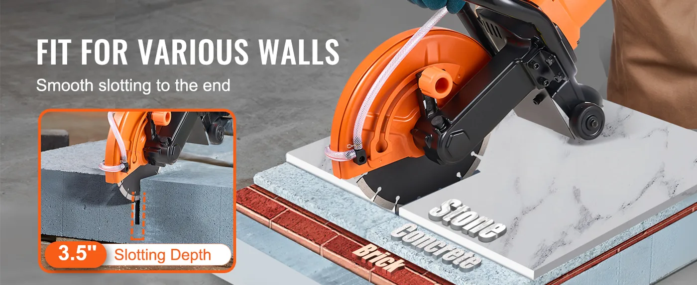 VEVOR Electric Concrete Saw 9inch overview