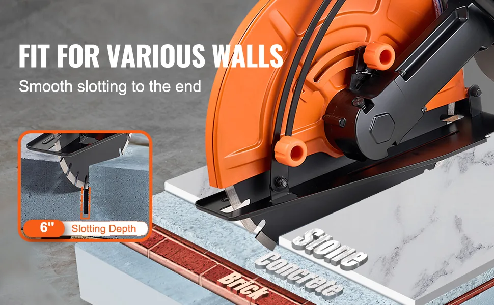 VEVOR Electric Concrete Saw 16inch overview