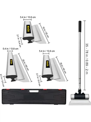 VEVOR Skimming Blade Set With Handle 3 Pcs 10 inch，16 inch，2 feature 8