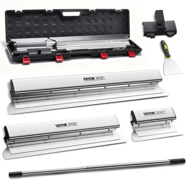 VEVOR Skimming Blade Set With Handle 3 Pcs 10 inch，24 inch，3 product image 1