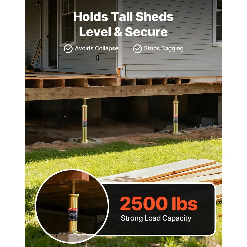 VEVOR house floor jack supporting beam in basement