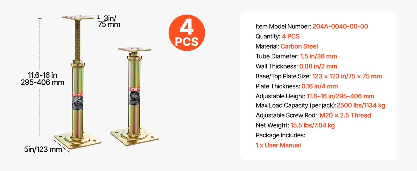 VEVOR temporary support jack beams and floors