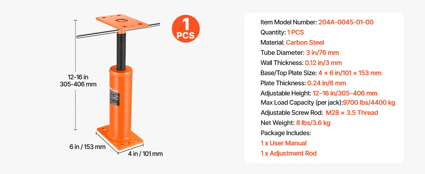 VEVOR temporary support jack beams and floors