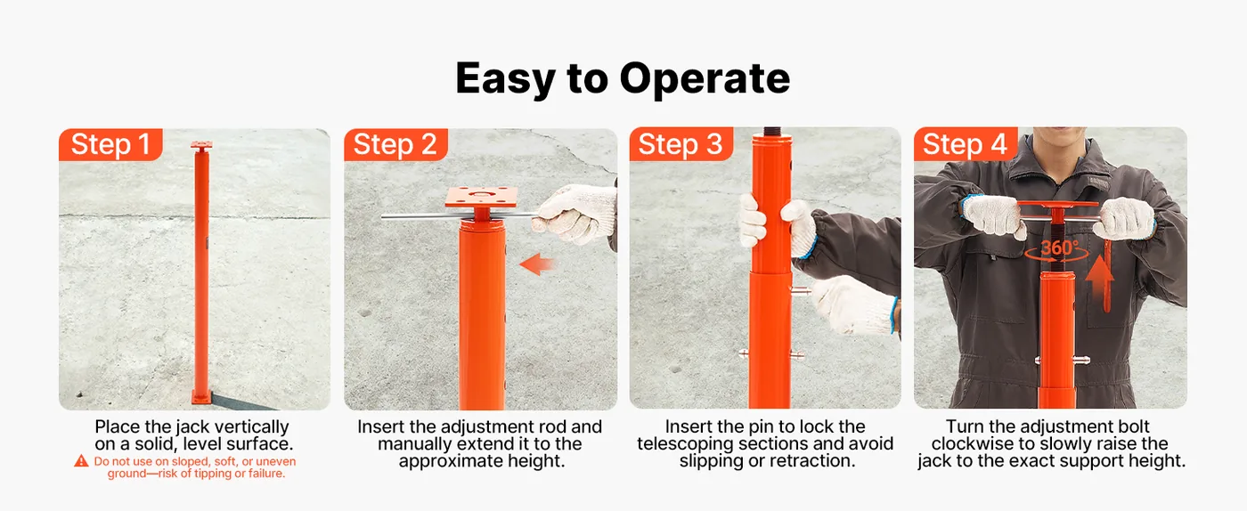 VEVOR basement jack integrated welded base