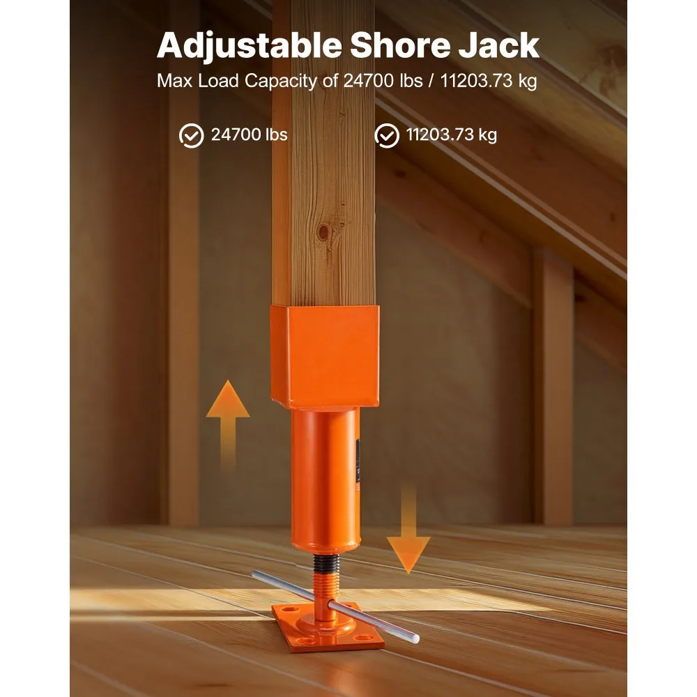 VEVOR house floor jack supporting beam in basement