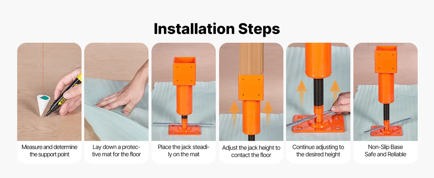 VEVOR house floor jack lever adjustment