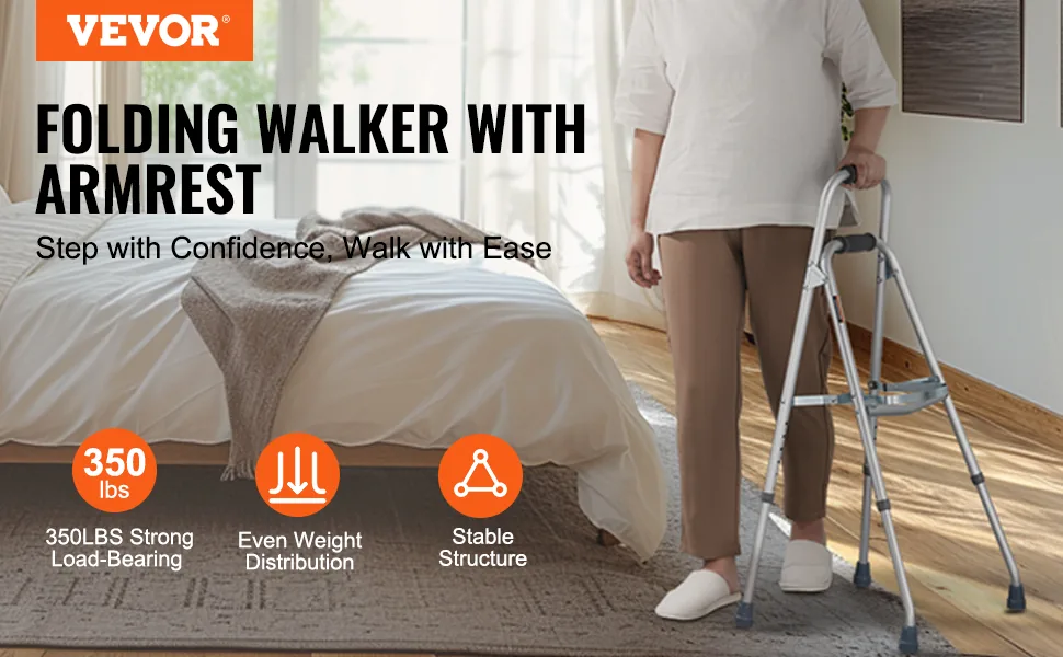 VEVOR Folding Hemi Walker Single arm overview