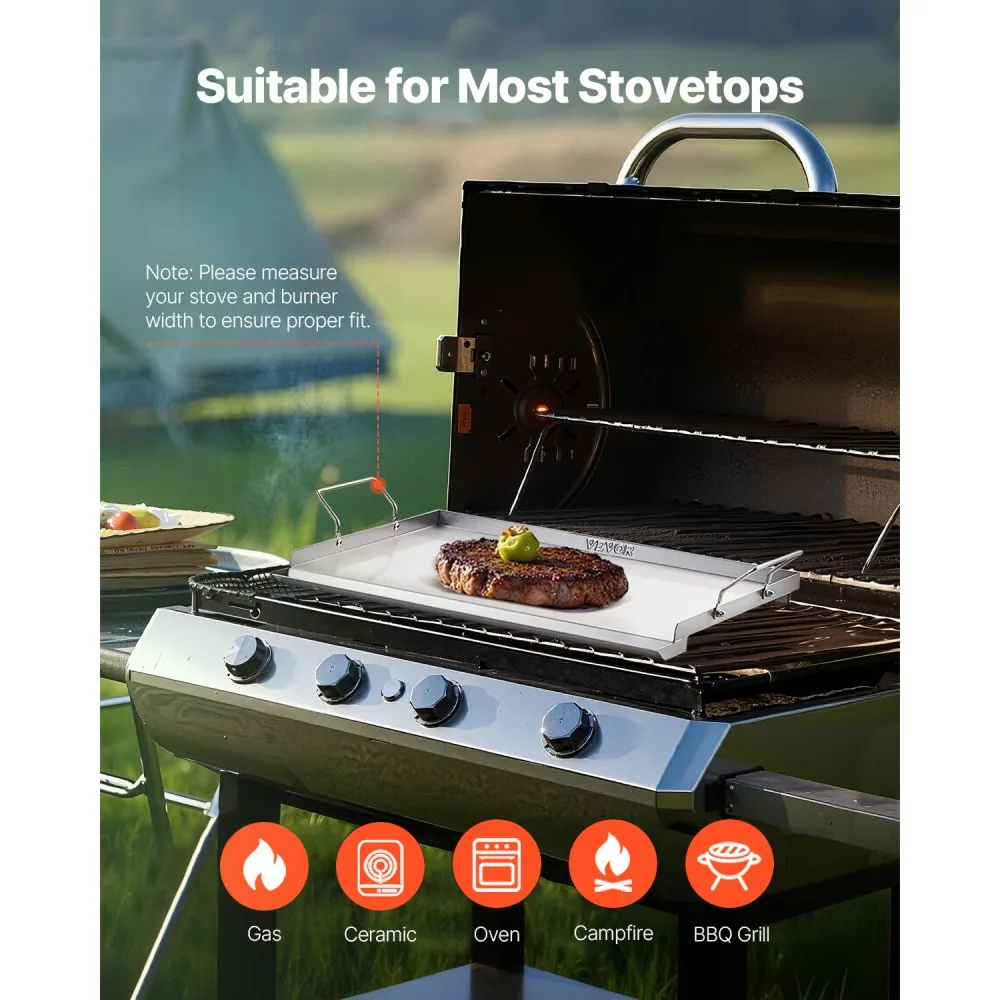 VEVOR Stainless Steel Griddle 23*16 inch Single-layer Stainl product image 6