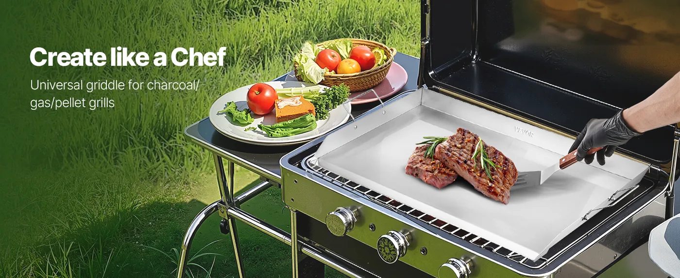 VEVOR Stainless Steel Griddle 36*22 inch Single-layer Stainl overview