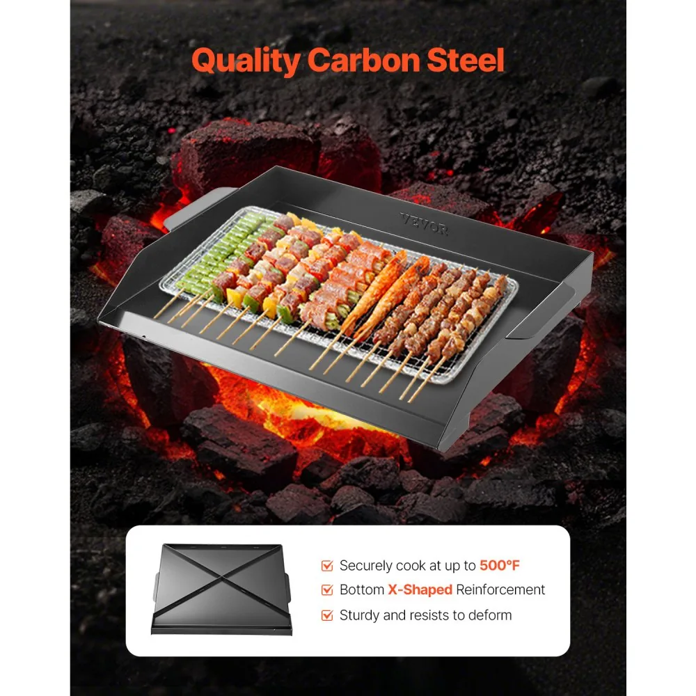 VEVOR Carbon Steel Griddle 20*16 inch Single-layer Carbon St product image 2