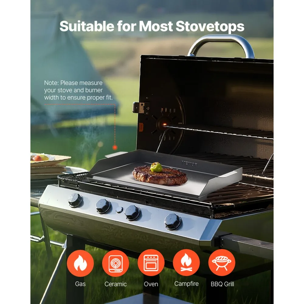 VEVOR Carbon Steel Griddle 20*16 inch Single-layer Carbon St product image 6