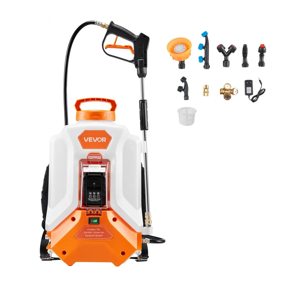 VEVOR 4 Gallon Battery Backpack Sprayer 0-90 PSI durability detail