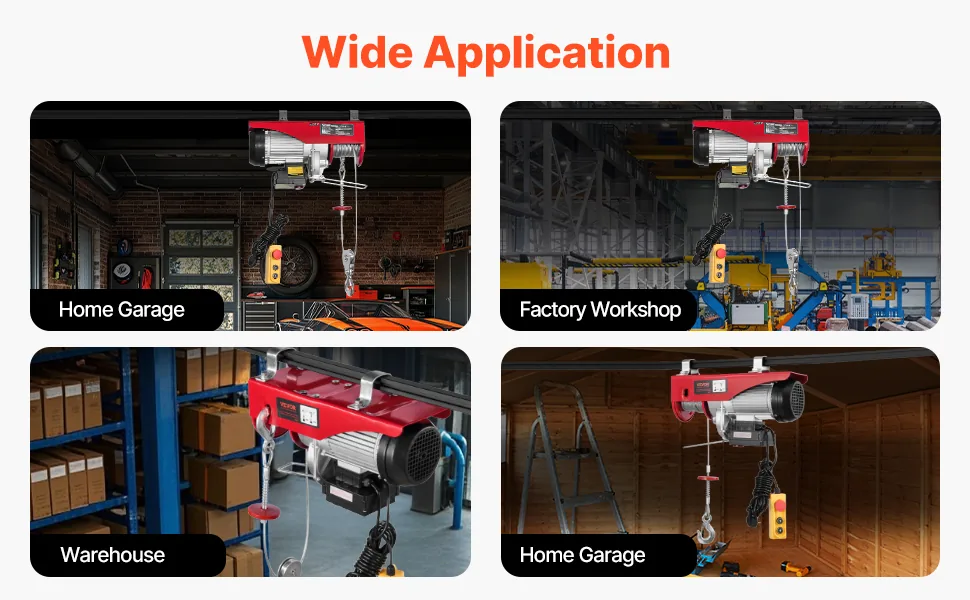 VEVOR Electric Hoist 2200 lbs Wired/Wireless 5.2 ft feature 4