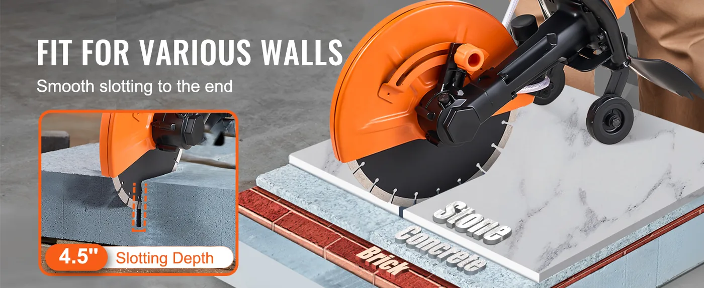 VEVOR Electric Concrete Saw 12inch overview