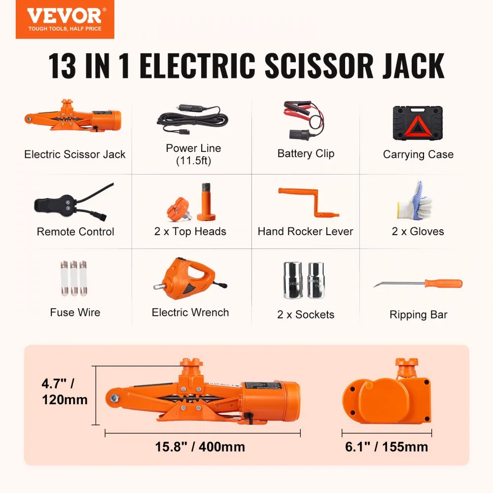 VEVOR Electric Car Jack With Impact Wrench product image 7