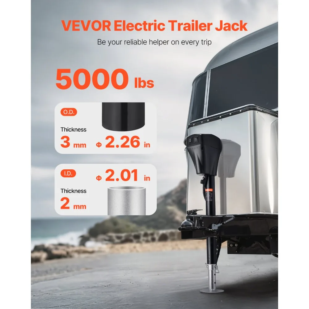 VEVOR Electric Trailer Jack 5000lbs product image 2