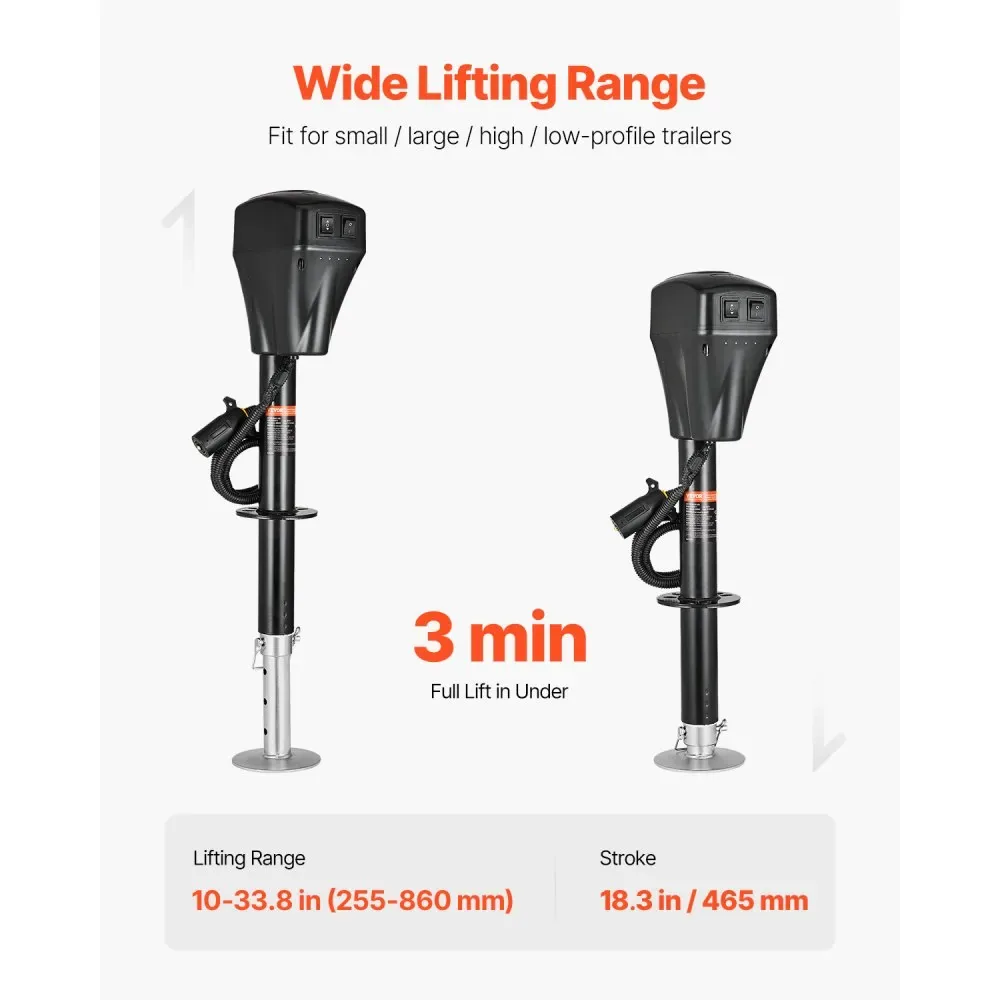 VEVOR Electric Trailer Jack 5000lbs product image 4