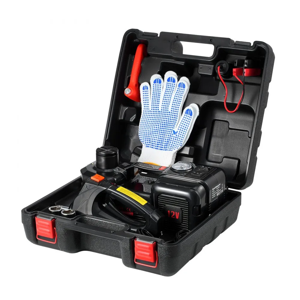 VEVOR 5 Ton Electric Scissor Jack with Impact Wrench accessories detail