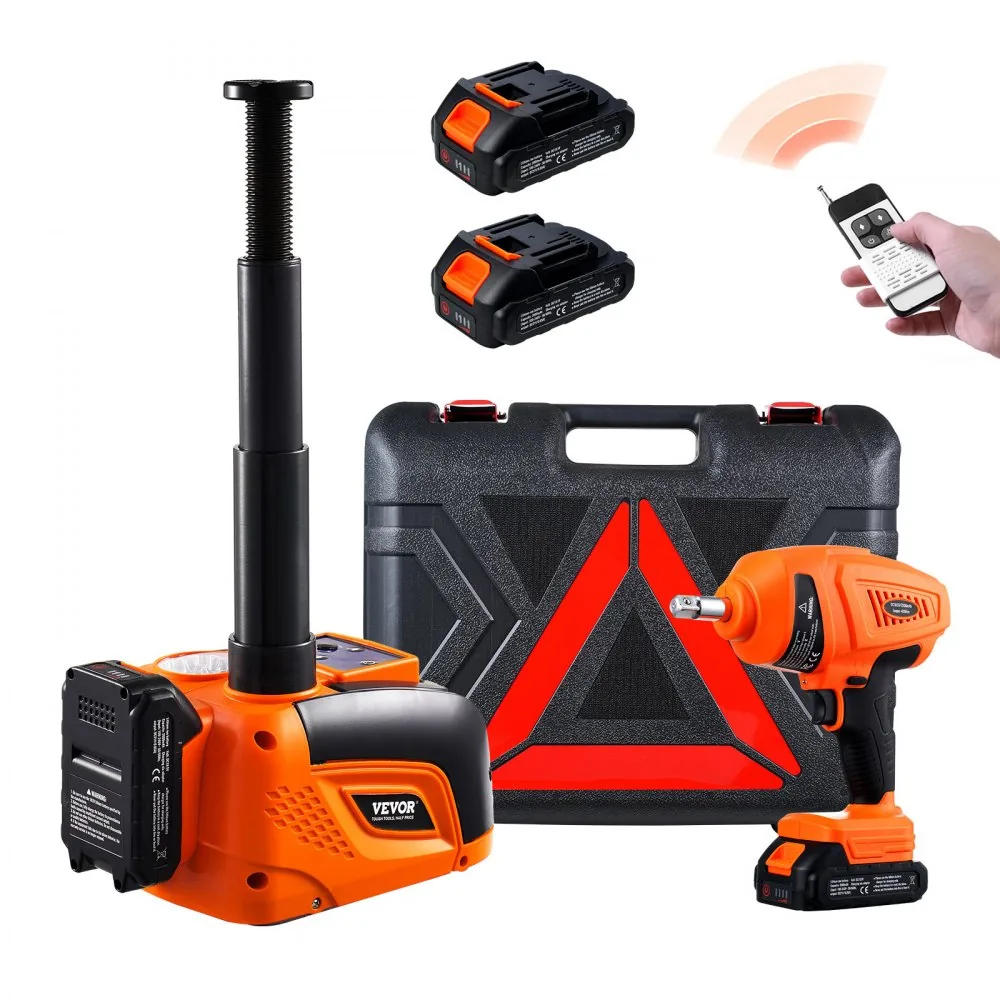 VEVOR 5 Ton Electric Scissor Jack with Impact Wrench performance detail