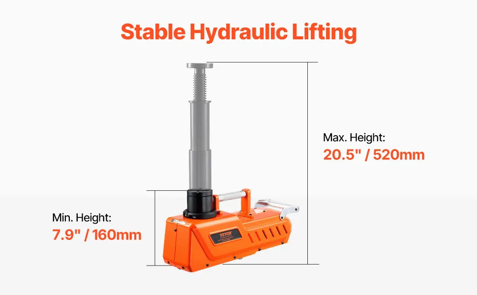 VEVOR Electric Car Jack Without Impact Wrench 15 Ton Orange feature 2