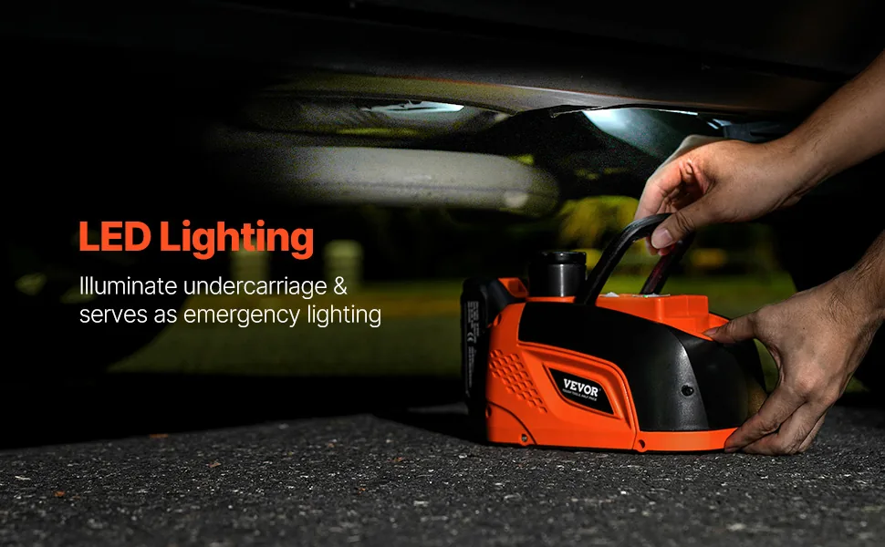 VEVOR 5 Ton Electric Scissor Jack with Remote Control battery power detail 3