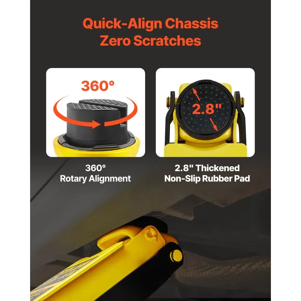 VEVOR floor jack dimensions