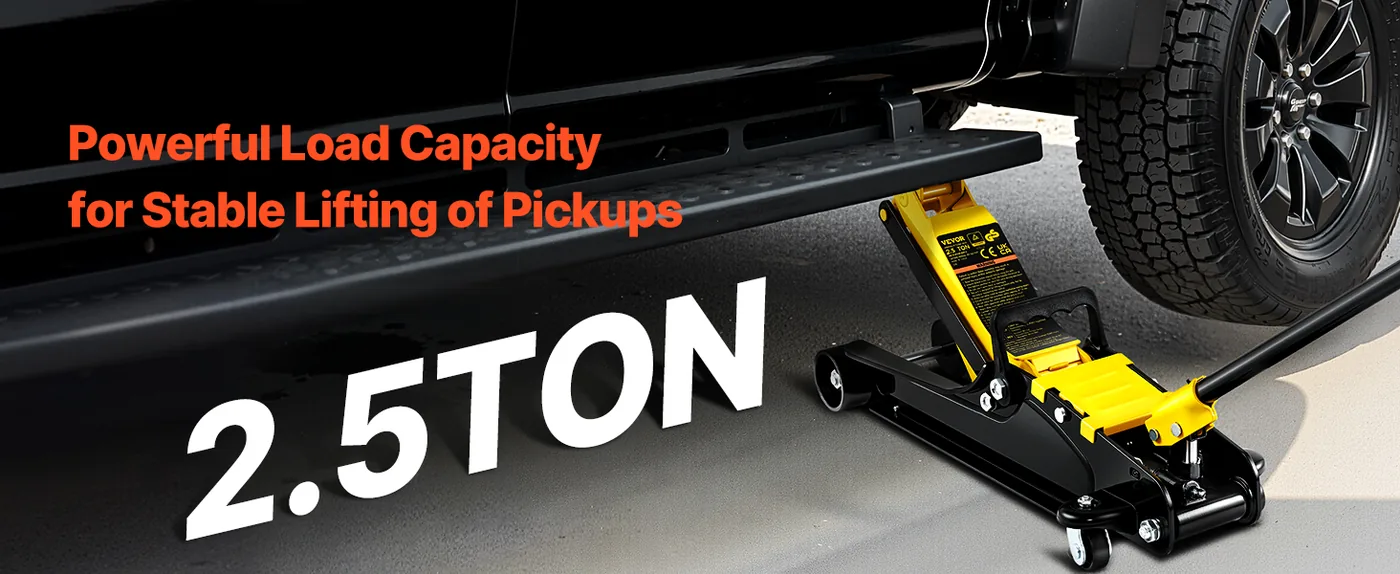 VEVOR 2.5 Ton Low Profile Floor Jack Heavy Duty Pro-Level Load-Bearing