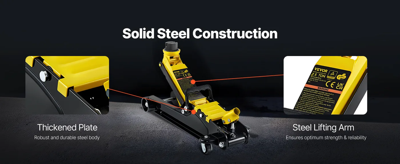 VEVOR 2.5 Ton Low Profile Floor Jack Heavy Duty Heavy-Duty Structure