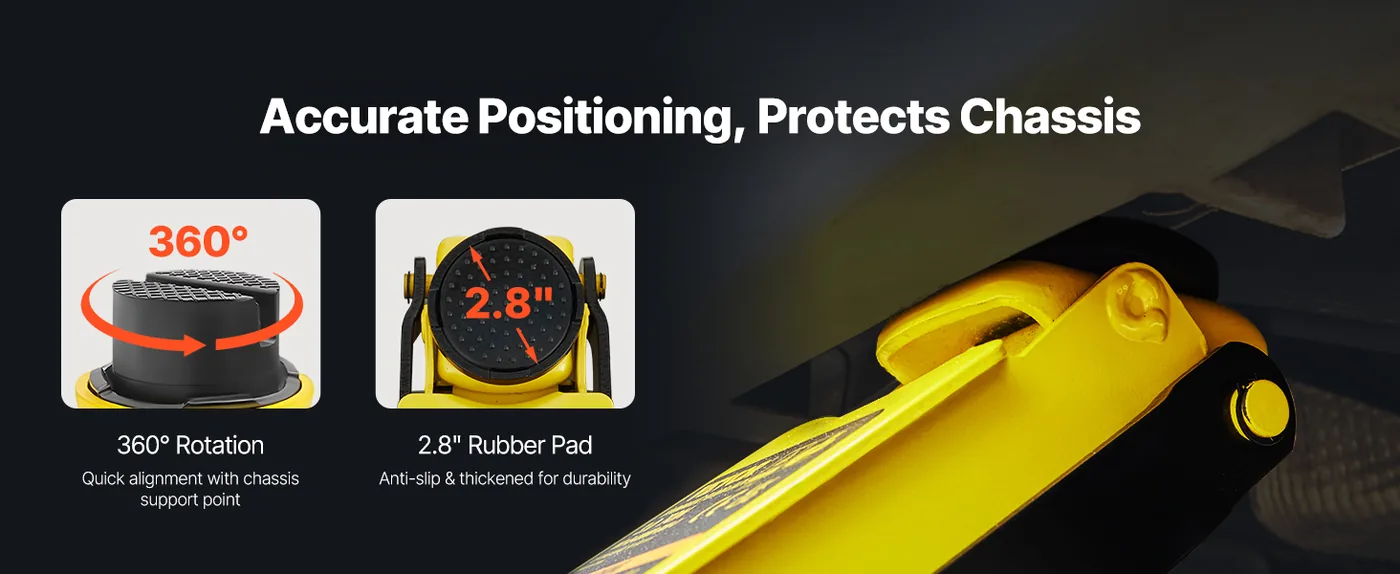 VEVOR 2.5 Ton Low Profile Floor Jack Heavy Duty Align the Chassis
