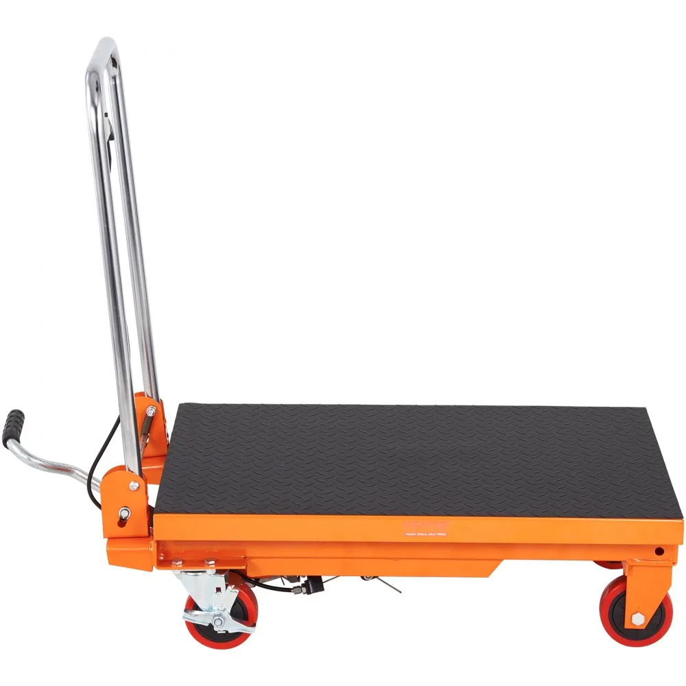 VEVOR Hydraulic Lift Table Cart Orange Single Scissor 330 lb product image 10