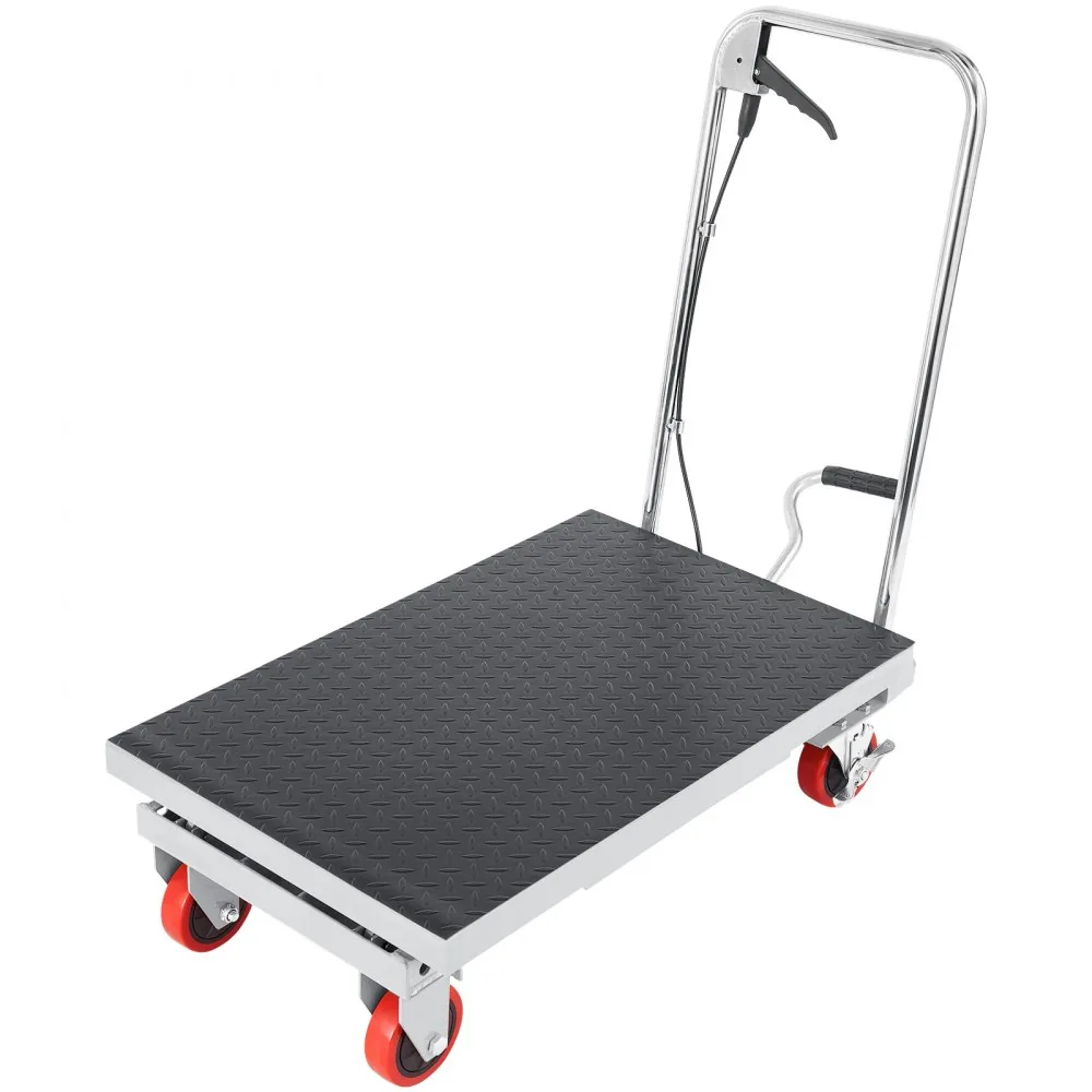 VEVOR Hydraulic Lift Table Cart Gray Single Scissor 500 lbs product image 9