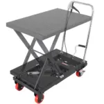 VEVOR Hydraulic Lift Table Cart Black Single Scissor 500 lbs product image 1