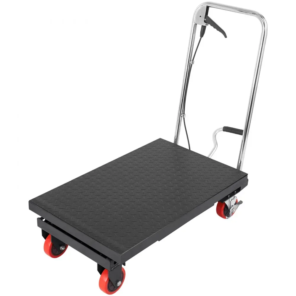VEVOR Hydraulic Lift Table Cart Black Single Scissor 500 lbs product image 9