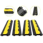 VEVOR 4 pack 2 channel cable protector ramp front view