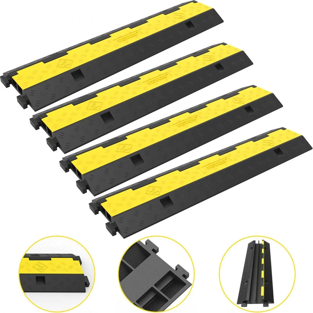 cable protector ramp installation on floor