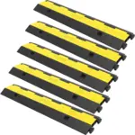VEVOR 5 pack 2 channel cable protector ramp front view