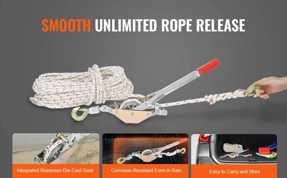 VEVOR Rope Puller 100 ft feature 2