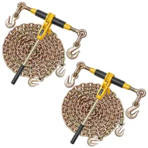 VEVOR Ratchet Chain Binder 5400 lbs 2 Sets 5/16-3/8 inch product image 1