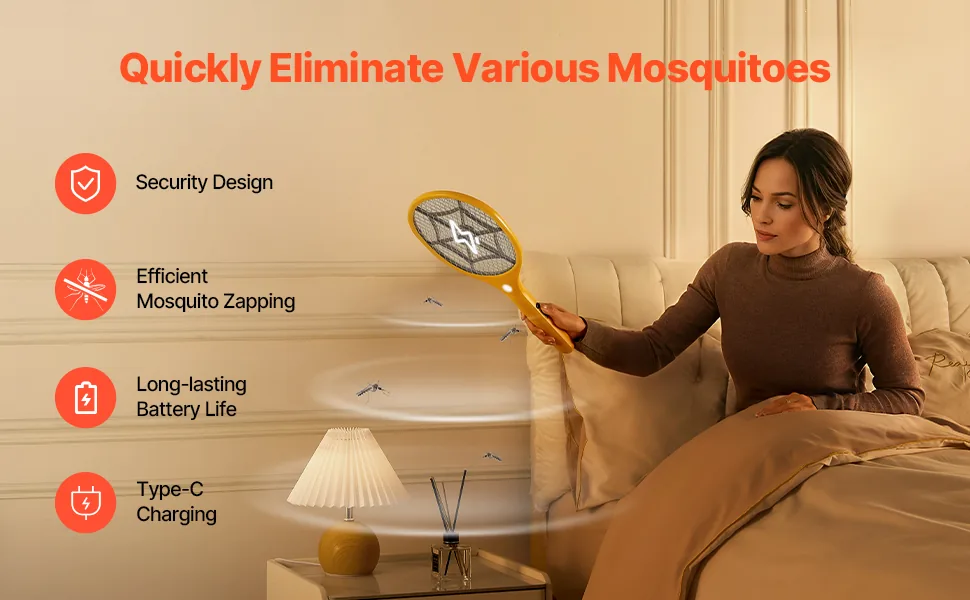 VEVOR Electric Fly Swatter Manual Mode overview