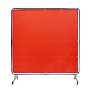 VEVOR Welding Screen with Frame Red 6 x 6 ft. product image 1